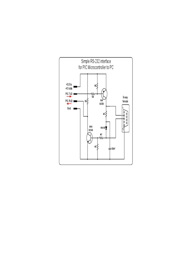 RS-232 Interface for PIC Microcontroller | PDF | Technology & Engineering