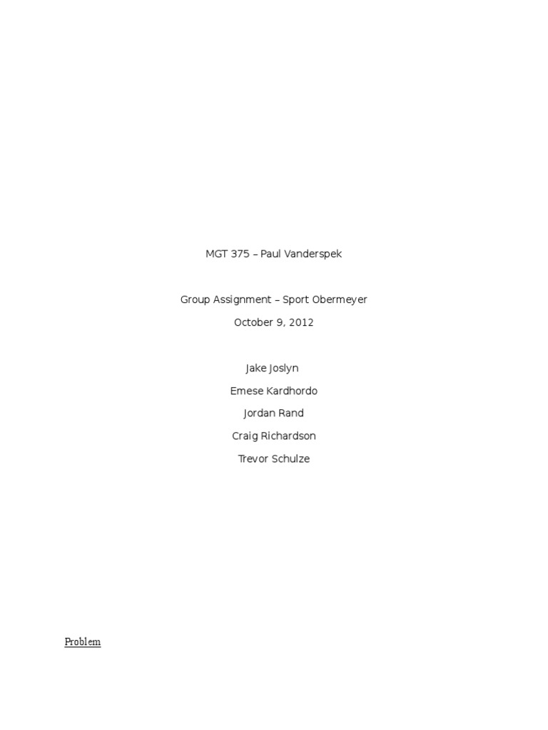 Sports Obermeyer Case Study Pdf Examples