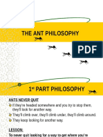 Ant Philosophy