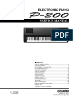 Electronic Piano Service Manual: Circuit Board Layout, Disassembly, Specs