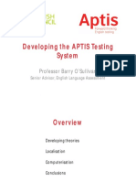 Developing the APTIS Testing System