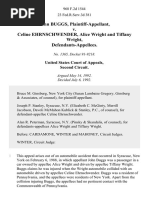 John Buggs v. Celine Ehrnschwender, Alice Wright and Tiffany Wright, 968 F.2d 1544, 2d Cir. (1992)