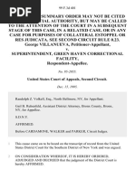 George Villanueva v. Superintendent, Green Haven Correctional Facility, 99 F.3d 401, 2d Cir. (1995)