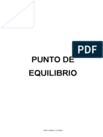 El Punto de Equilibrio en La Empresa Inmobiliaria