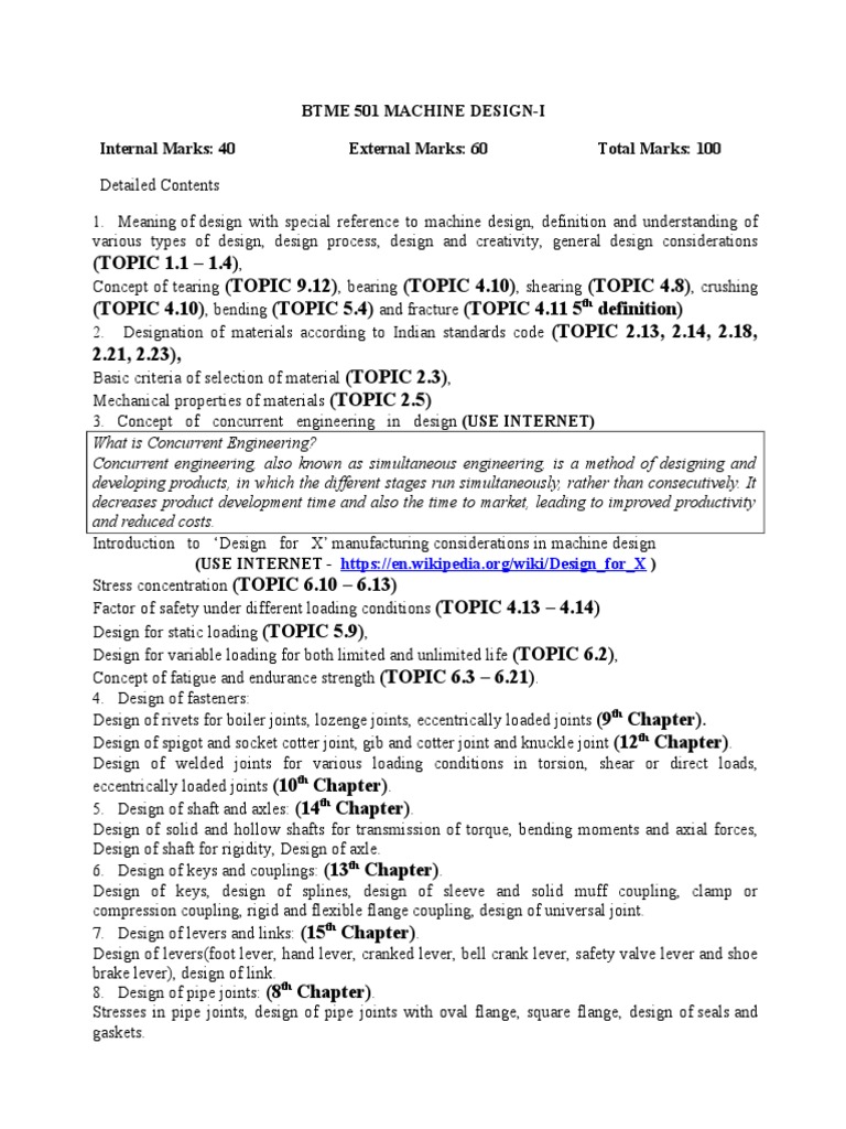 Machine Design I Course Overview | PDF | Axle | Mechanical Engineering