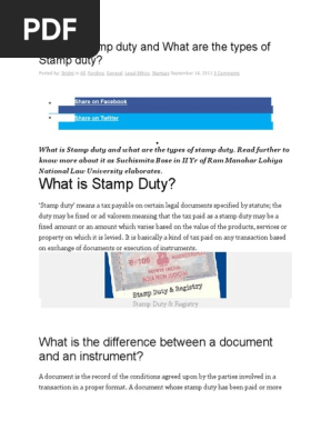 Stamp Duty