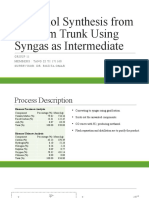 Methanol Synthesis From Oil Palm Trunk Using Syngas