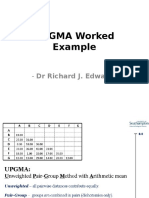 UPGMA Worked Example: - DR Richard J. Edwards