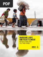 Report SyriaRefugees Hardship Hope Resettlement PDF