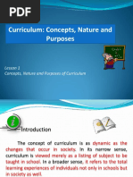 Curriculum Concepts Nature and Purposes PDF