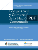 Código Civil y Comercial Comentado INFOJUS Tomo I Arts. 1 a 400