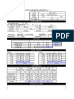 Triaxial Test Data Sheet MEGA I