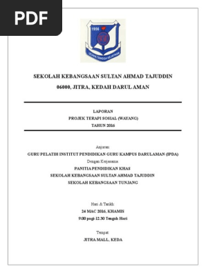Sekolah Kebangsaan Sultan Ahmad Tajuddin Pdf