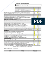 observation 1 rubric 