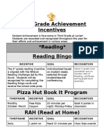 3rd Grade Recognition Plan