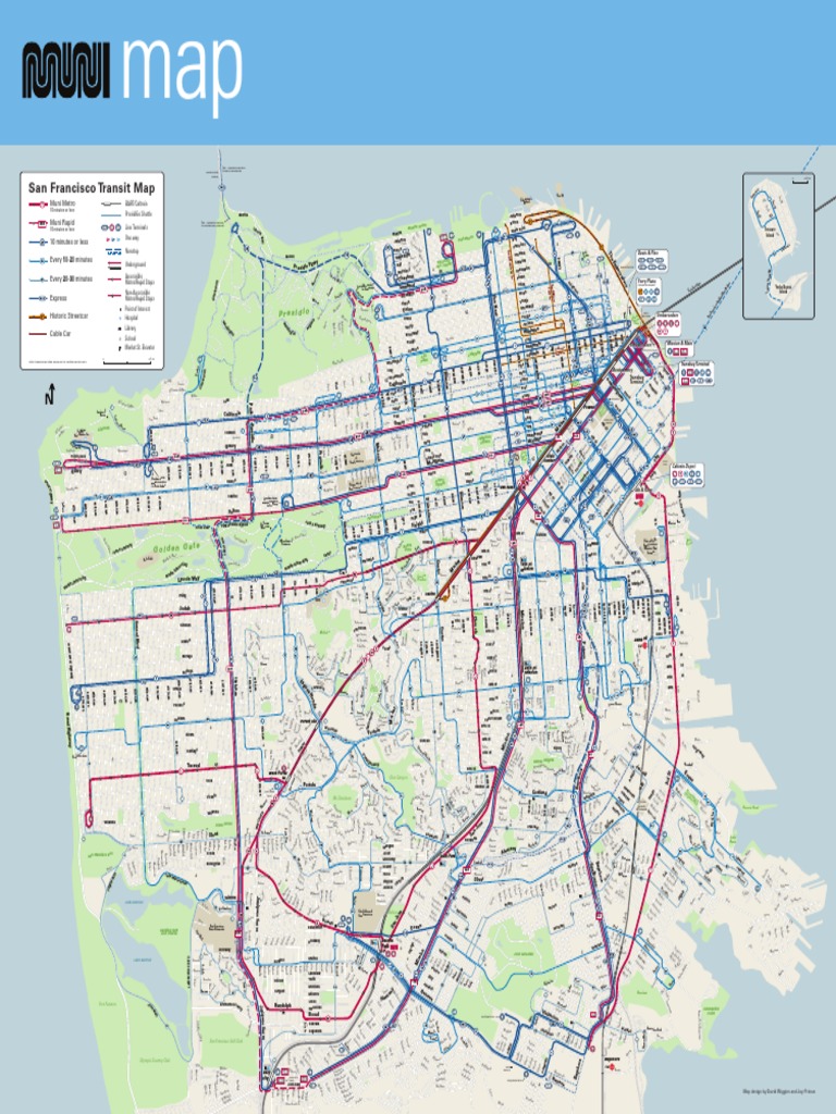 San Francisco Transit Map San Francisco Transit Map Presidio Presidio PDF