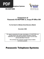 Panasonic NCP1000 vs Avaya IP Office 500