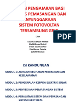 Bahan Pengajaran Kursus Pemasangan & Penyenggaran Sistem Fotovoltan Tersambung Grid PDF