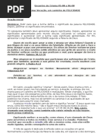 Encontro de Crisma 05 e 06 de Agosto