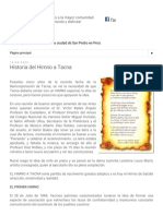 Historia Del Himno A Tacna PDF