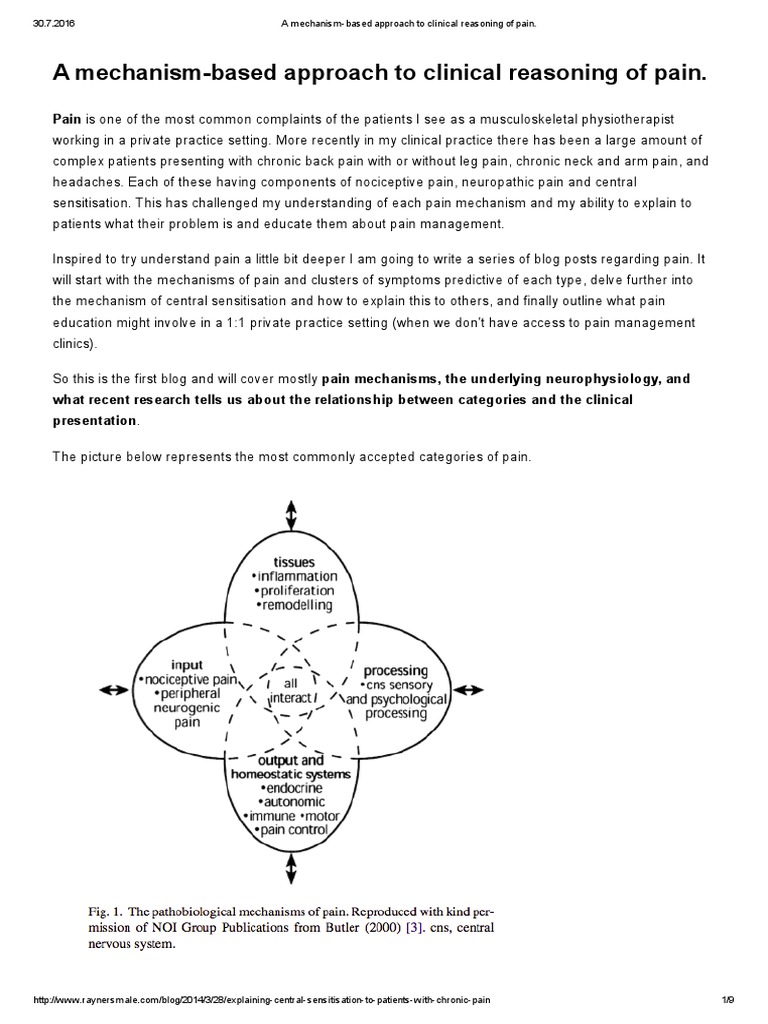 Mechanism-Based Pain Management Insights | PDF | Peripheral