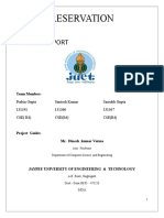 Hotel Reservation System Project Report