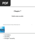 Multivariate Models: Introductory Econometrics For Finance' © Chris Brooks 2013 1