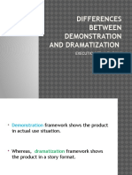 Differences Between Demonstration and Dramatization
