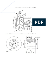 Exercise 9: Using Creo Parametric,: Model The Isometric View of The Objects. Scale 10:1