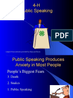 4 h Public Speaking