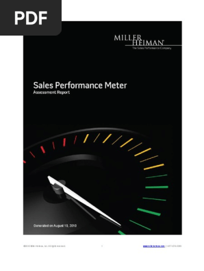 Example Sales Performance Meter Report