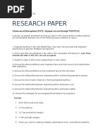 Research Paper: Research Projects CIV402 Winter 2015