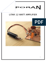 OPTIMIZED  TITLE FOR 12 WATT AMPLIFIER PROJECT DOCUMENT