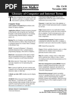 Glossary of Computer and Internet Terms: File C6-30 November 2002