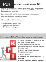 Advertising Agency Account Manager KPI: Interview Questions and Answers - Free Download/ PDF and