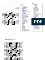 Crossword Puzzle: Down Across