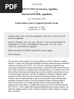 United States v. Harold Leitner, 312 F.2d 107, 2d Cir. (1963)