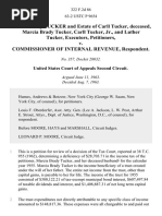 Marcia Brady Tucker and Estate of Carll Tucker, Deceased, Marcia Brady Tucker, Carll Tucker, JR., and Luther Tucker, Executors v. Commissioner of Internal Revenue, 322 F.2d 86, 2d Cir. (1963)