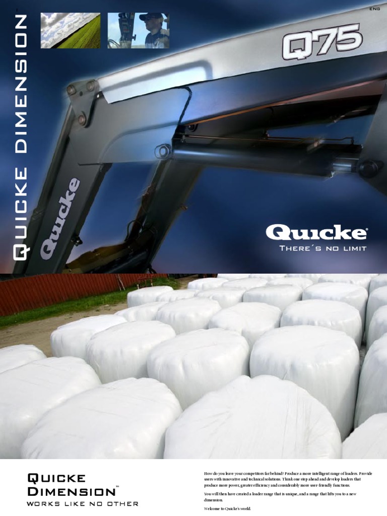 Quickie Dimension Leaflet | PDF | Loader (Equipment) | Tractor