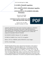 Dennis James v. New York Racing Association, and New York State Racing & Wagering Board, 233 F.3d 149, 2d Cir. (2000)