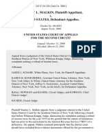 Stanley L. Malkin v. United States, 243 F.3d 120, 2d Cir. (2001)