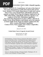 Diamond "D" Construction Corp. v. James J. McGowan Commissioner of Labor of the State of New York, Department of Audit and Control, State of New York, Michael J. O'connell, Department of Audit and Control, State of New York, Ronald Kinn, Individually and in His Capacity as Public Work Wage Investigator Employed by the Dol, Dale Stanley, Individually and in His Capacity as an Employee of the Dol, New York State Department of Labor ("Dol"), Bureau of Public Works, Brian Robison, Individually and in His Capacity as Senior Public Work Wage Investigator Employed by the Dol, Counter-Defendants-Appellants, County of Erie, Nancy Naples, Erie County Comptroller, 282 F.3d 191, 2d Cir. (2002)