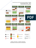 Calendario 2016 2017 Escolarizado