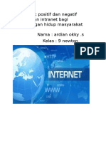 DAMPAK INTERNET DAN INTRANET