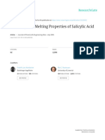 Solubility of Salicilic Acid in Several Solventes