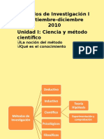 Conocimiento Metodologia y Metodo Cientifico