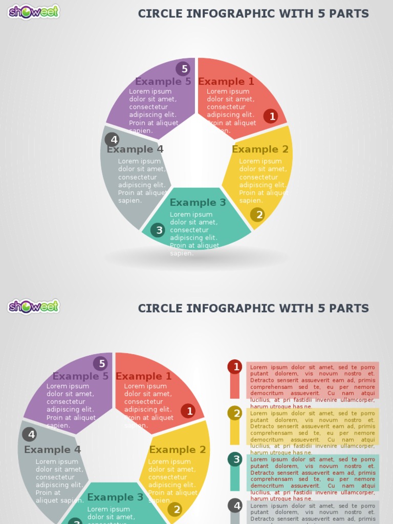 5 Parts Circle Infographics PowerPoint | PDF | Private Law | Property Law
