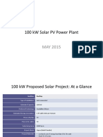 100 KW Solar PV Power Plant