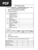 Detailed Project Report Proposal For Term Loan of Rs Lakh and Working Capital Limit of Rs .Lakh For Setting Up A New Project For Manufacture of .. I. Introductory, Promoters and Management