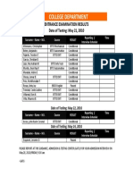 Exam Results May 21